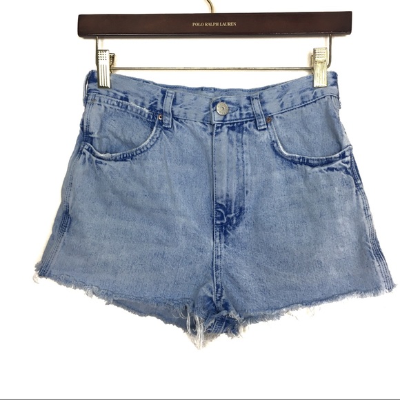 Topshop Pants - 🍑 TopShop Moto Frayed High Waisted Shorts